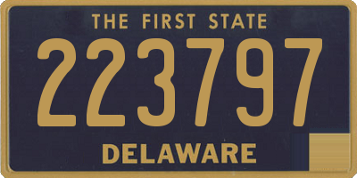 DE license plate 223797