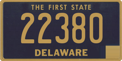 DE license plate 22380