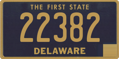 DE license plate 22382