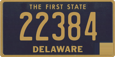 DE license plate 22384