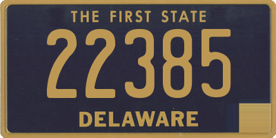 DE license plate 22385