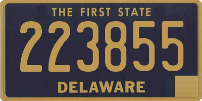 DE license plate 223855