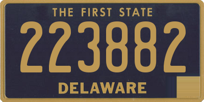 DE license plate 223882