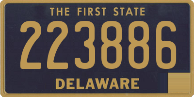 DE license plate 223886