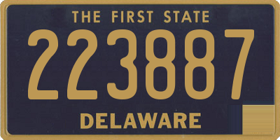 DE license plate 223887