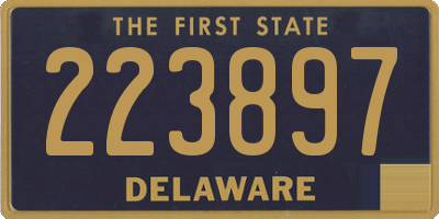 DE license plate 223897