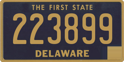 DE license plate 223899