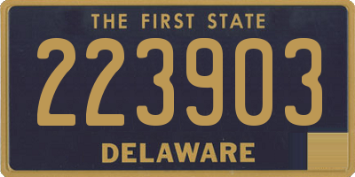 DE license plate 223903