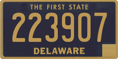 DE license plate 223907