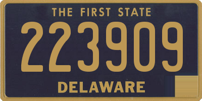 DE license plate 223909