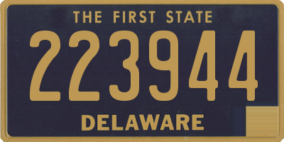 DE license plate 223944