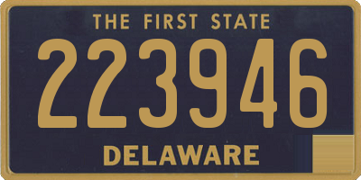 DE license plate 223946