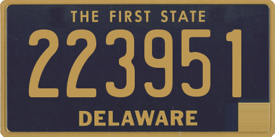 DE license plate 223951