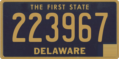 DE license plate 223967