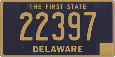 DE license plate 22397