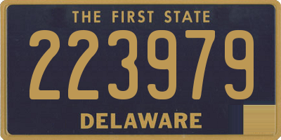 DE license plate 223979