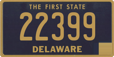 DE license plate 22399