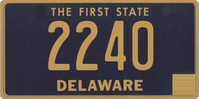 DE license plate 2240