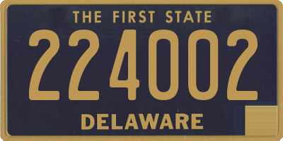 DE license plate 224002