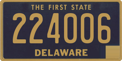 DE license plate 224006