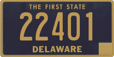 DE license plate 22401