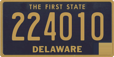 DE license plate 224010