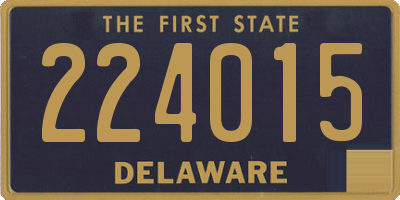 DE license plate 224015