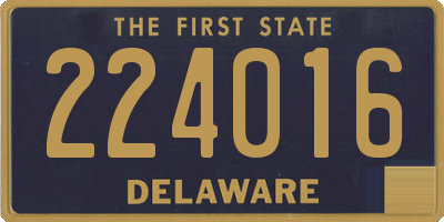 DE license plate 224016