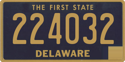 DE license plate 224032