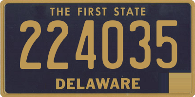 DE license plate 224035