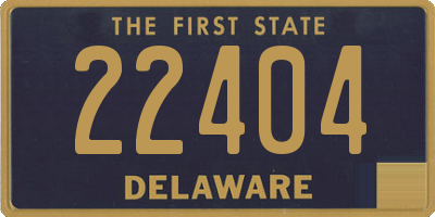 DE license plate 22404