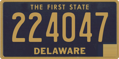 DE license plate 224047