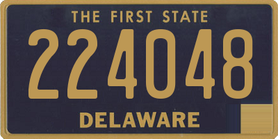 DE license plate 224048