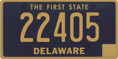 DE license plate 22405