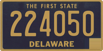 DE license plate 224050