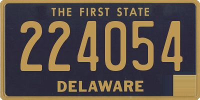 DE license plate 224054