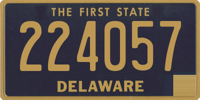 DE license plate 224057