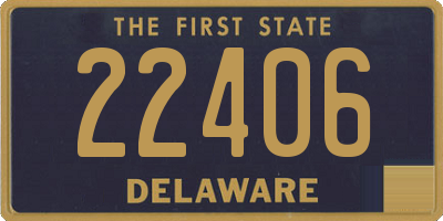 DE license plate 22406