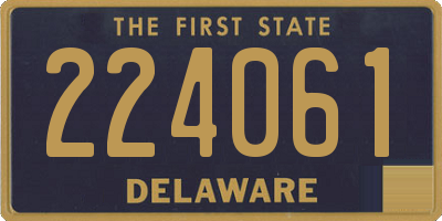 DE license plate 224061