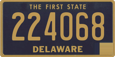 DE license plate 224068