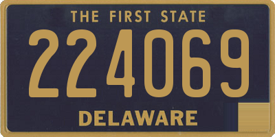 DE license plate 224069