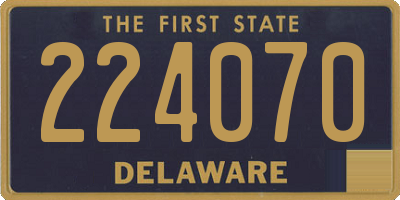 DE license plate 224070