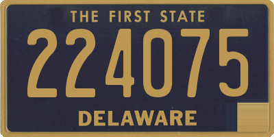 DE license plate 224075