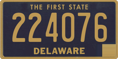 DE license plate 224076