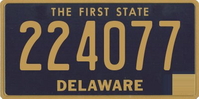 DE license plate 224077