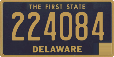 DE license plate 224084