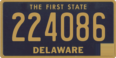 DE license plate 224086