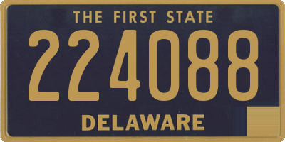 DE license plate 224088