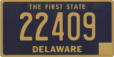 DE license plate 22409