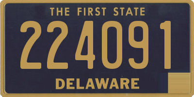 DE license plate 224091